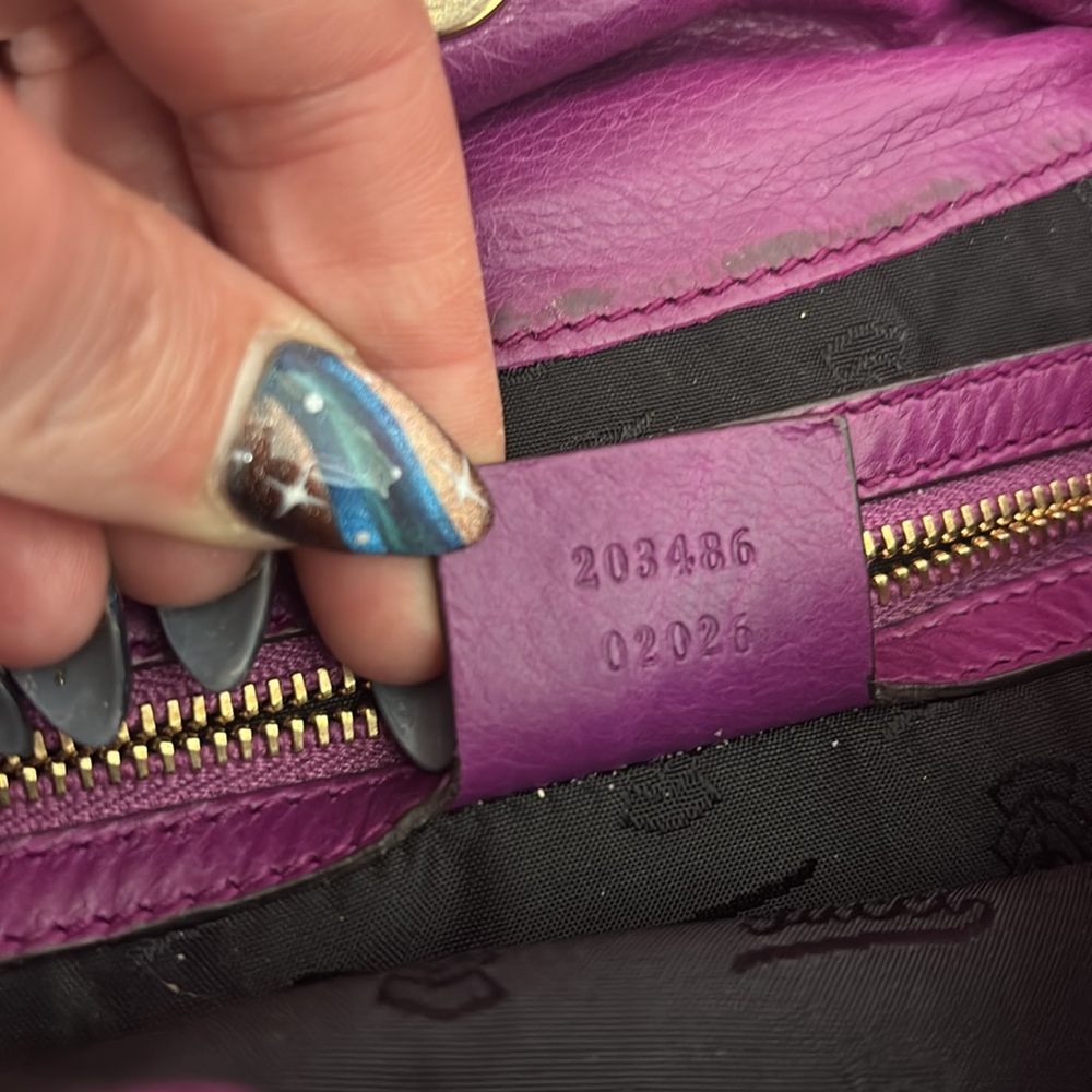 Vintage Authentic 💯% Gucci Purple Hysteria Hobo Crossbody Bag - Picture 5 of 6